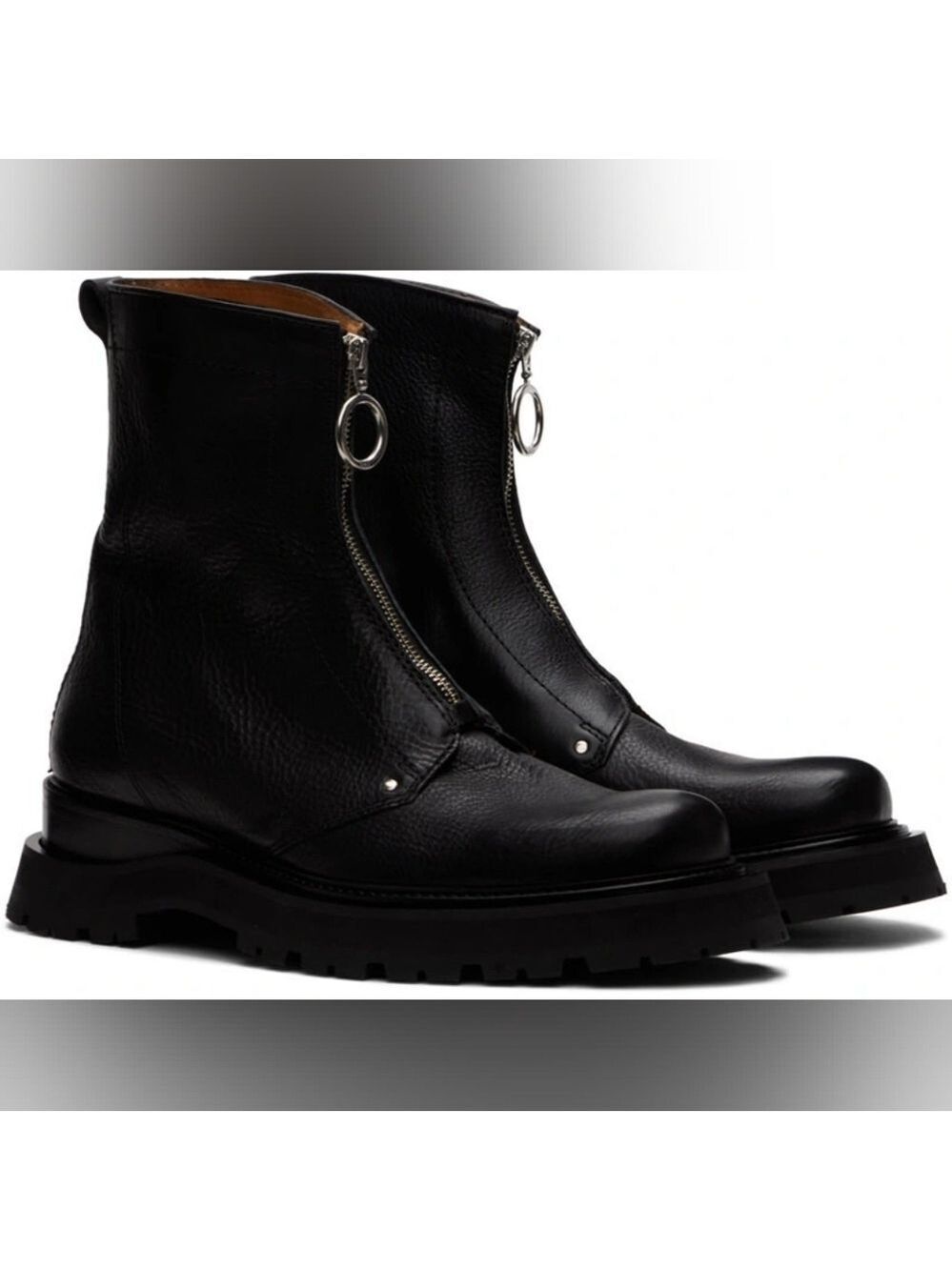 AMI Alexandre Mattiussi Black Zipped Boots size 36 in EUC